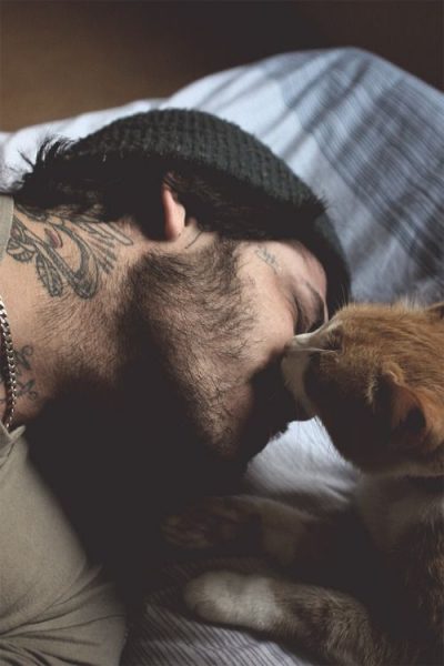 man crush monday mannen met katten