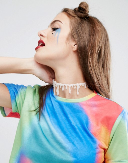 halloween dripping blood choker asos